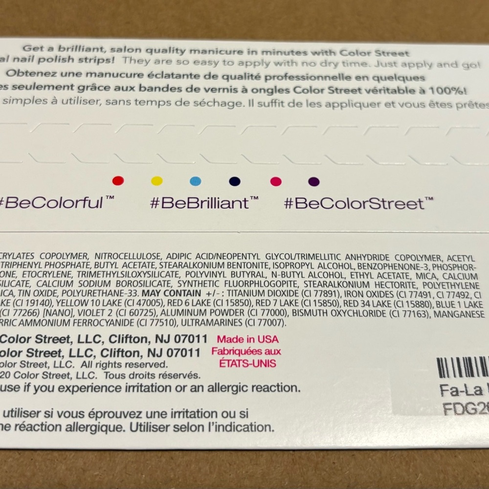 Color Street Multicolor Nail Polish Strips - Picture 2 of 2